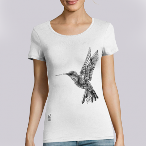 T-shirt femme Ardif : Hummingbird mechanimal big