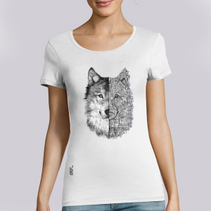 T-shirt femme Ardif : Wolf mechanimal big