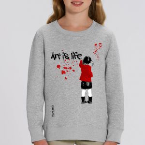 Sweat enfant Polar Bear : Art is Life big