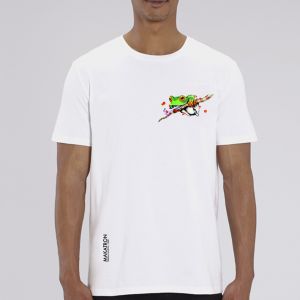 T-shirt homme Makatron : Ash Frog small