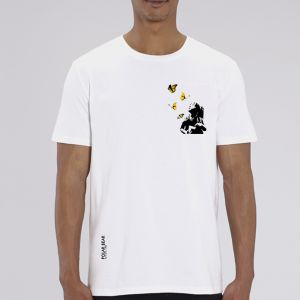 T-shirt homme Polar Bear : Kid and Butterflies small