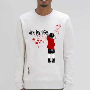 Sweat Homme Polar Bear : art is life big