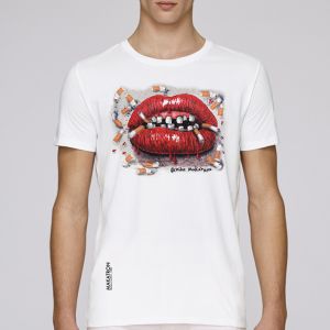 T-shirt homme Makatron : Ciggy lips big
