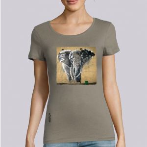 T-shirt femme Makatron : Elephant warehouse big