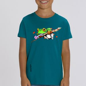 T-shirt enfant Makatron : Ash Frog big