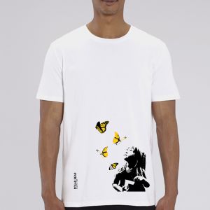 T-shirt homme Polar Bear : Kid and Butterflies big