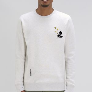 Sweat Homme Polar Bear : Kid and Butterflies small