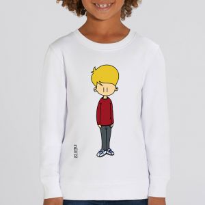 Sweat enfant Jo Little : Jo Rouge big