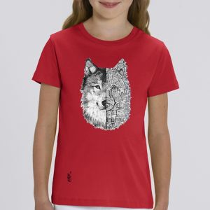T-shirt enfant Ardif : Wolf mechanimal big