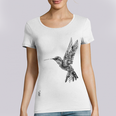 T-shirt femme Ardif : Hummingbird mechanimal  big