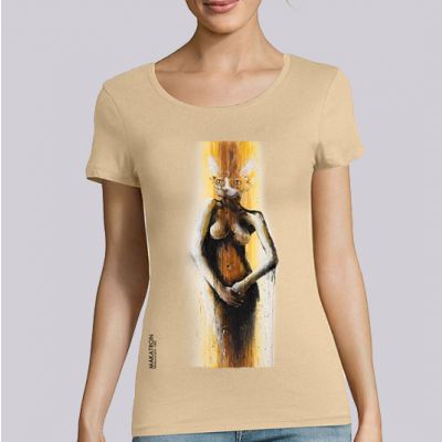 T-shirt femme Makatron : Cat Imaginations big