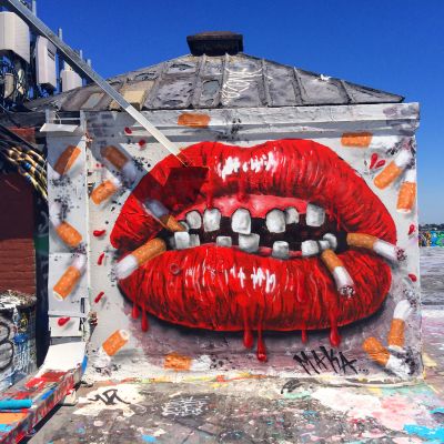 Sweat Homme Makatron : Ciggy lips small