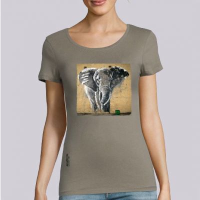 T-shirt femme Makatron :  Elephant warehouse big