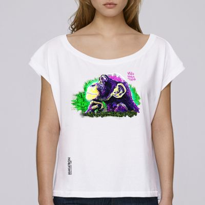 T-shirt femme Makatron : Monkey Brains big