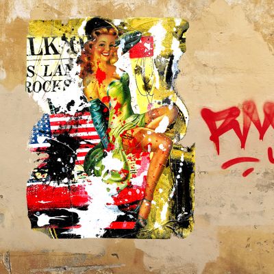 T-shirt Femme VERO CRISTALLI: Pin Up big