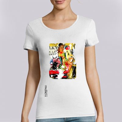 T-shirt Femme VERO CRISTALLI: Pin Up big